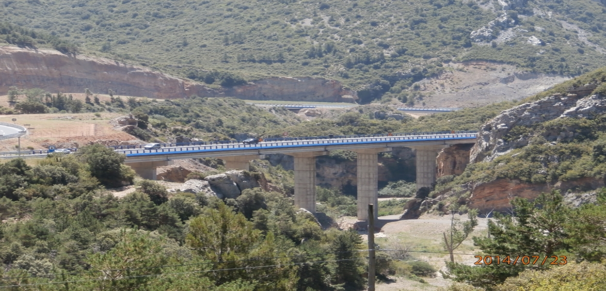 Eurofinsa construyendo futuro. Tramo de carretera  Nueno-Congosto (túnel).Autoví